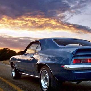 iPhone classic muscle car wallpaper