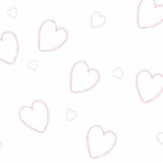 Aesthetic pink hearts wallpaper