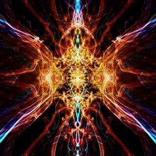 Light colors shapes art HD wallpaper