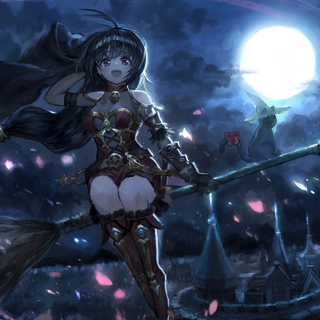 Anime witch girl wallpaper