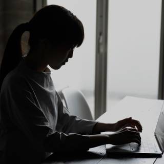 Women using laptop wallpaper