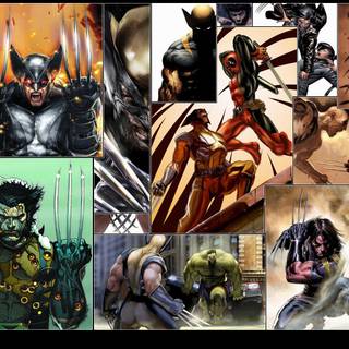 Wolverine comic art desktop wallpaper