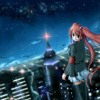 City nigth anime wallpaper