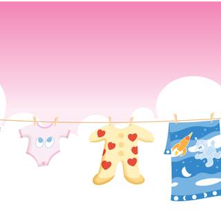 Baby clothes wallpaper