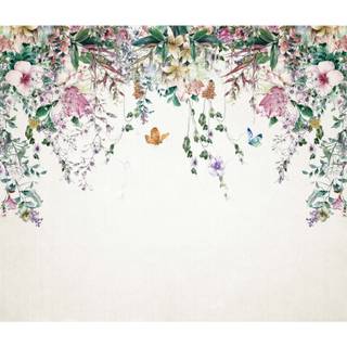 Colorful flowers leaves wallpaper