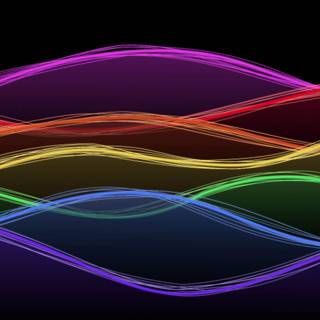 Neon lights art wallpaper