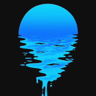 Neon water transparent wallpaper