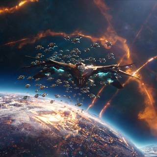 Guardians of The Galaxy spaceship wallpaper