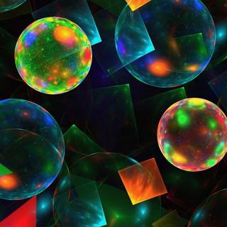 Colorful shapes pattern hD wallpaper