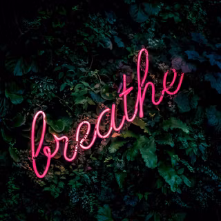 Neon writing wallpaper