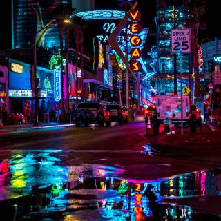 Night neon wallpaper