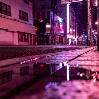 Night neon wallpaper