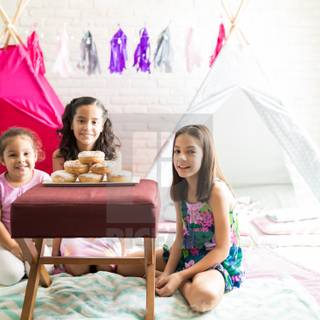 Three best friends sleepover wallpaper