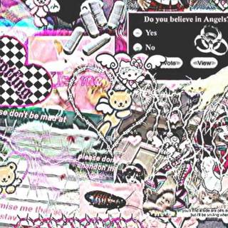 Goth Hello Kitty wallpaper