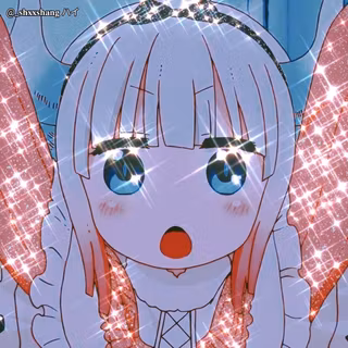 Girl anime with bling wallpaper