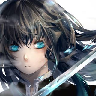 Demon Slayer Mitsuri desktop wallpaper