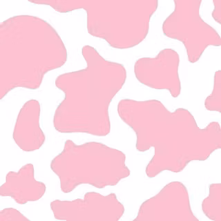 Aesthetic cow pink wallpaper