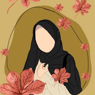 Aesthetic hijab girl wallpaper