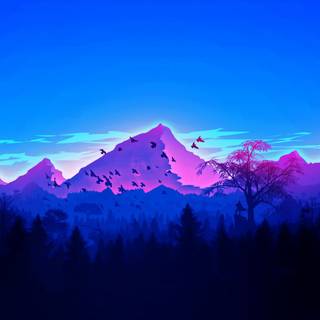 Mountains peak wallpaper