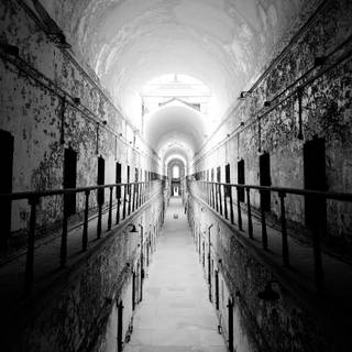 Prison yard wallpaper