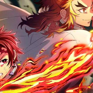 Rengoku phone wallpaper