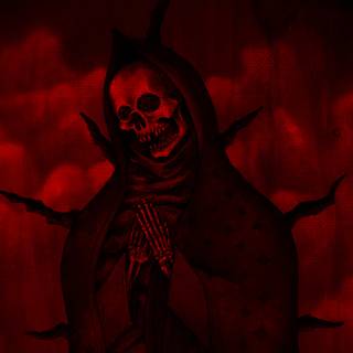 Red skeletons wallpaper