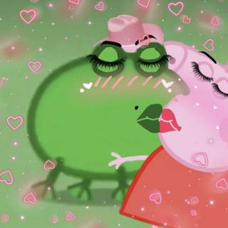 Peppa Pig frog wallpaper