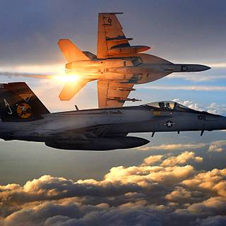 Formation of Super Hornets wallpaper