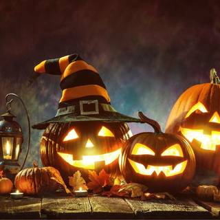 Halloween rustic wallpaper