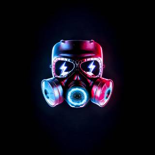Neon gas wallpaper