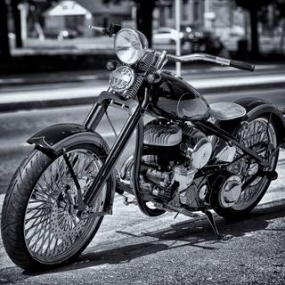 Retro motorcycle wallpaper