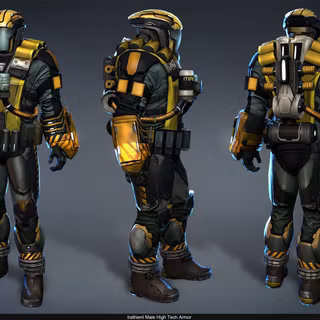 High tech armor wallpaper