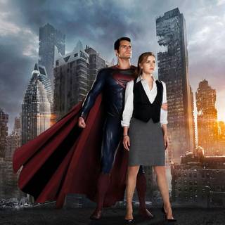 Man of Steel Henry Cavill and Amy Adams wallpaper