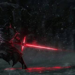 Lightsaber fight wallpaper