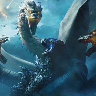 King Ghidorah Monsterverse wallpaper