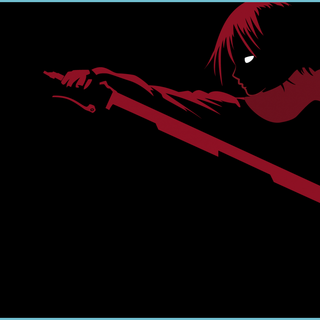 Anime black minimal wallpaper