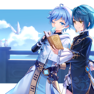 Chongyun Xingqiu HD Genshin Impact wallpaper