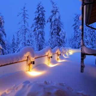 Relaxing winter wallpaper