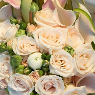 Artificial flowers bridal wallpaper