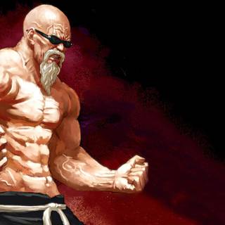 Cartoon bodybuilder wallpaper