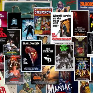 Halloween movie collage wallpaper