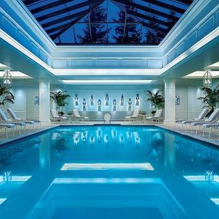 Hotel swimming pool wallpaper