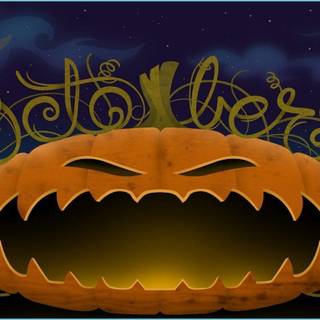 Preppy Halloween desktop wallpaper