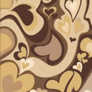 Brown hearts wallpaper