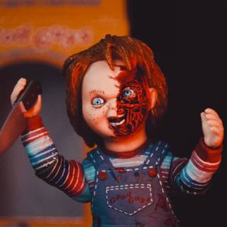 Orange red Halloween wallpaper