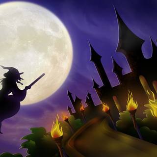 Aesthetic Halloween Disney laptop wallpaper