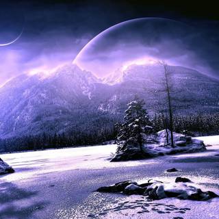 Mystical winter wallpaper