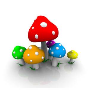 Cute mushroom wallpaper