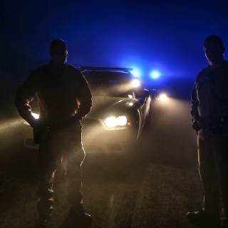 Police lights wallpaper