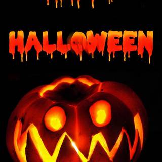 Sad Halloween phone wallpaper